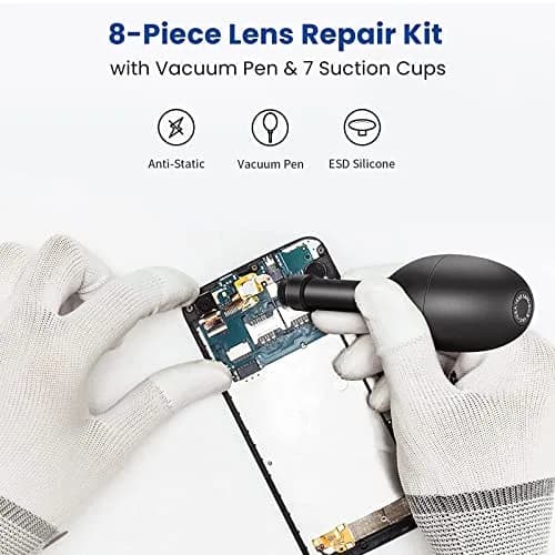 EastVita Lens Sucker Kit 8-in-1 with 7 Interchangeable Suction Cups | Strong Suction Manual Vacuum Suction Pen thumbnail 7