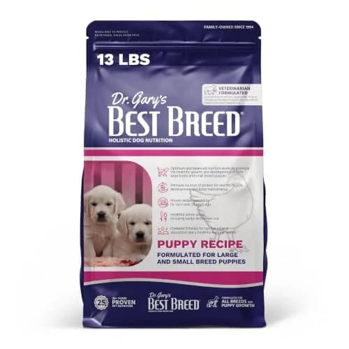 Best Breed Dr. Gary's Puppy Recipe – Veterinarian-Formulated Puppy Food with DHA & EPA, Chicken & Fish, All Breeds (13 lb Bag) thumbnail 1