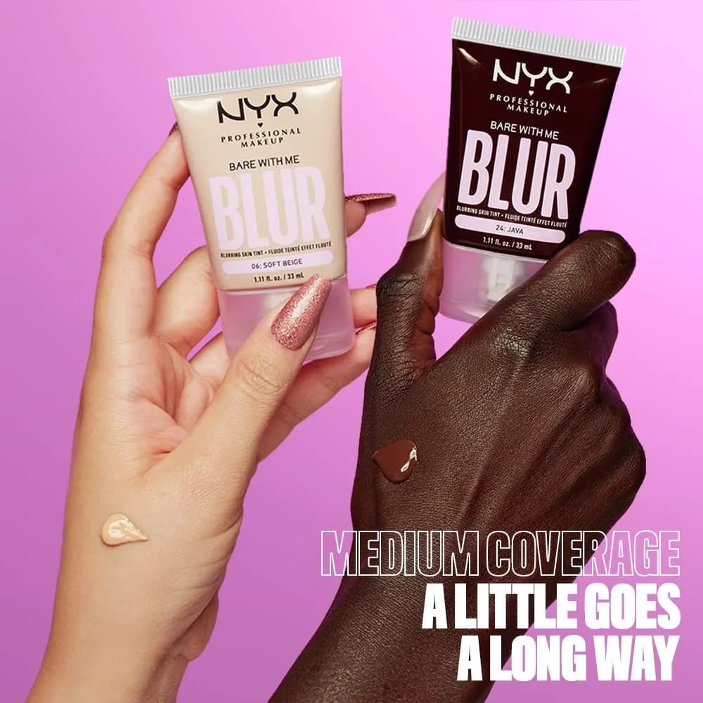 NYX PROFESSIONAL MAKEUP Bare With Me Blur Skin Tint Foundation Make Up with Matcha, Glycerin & Niacinamide - Light Ivory - view 6
