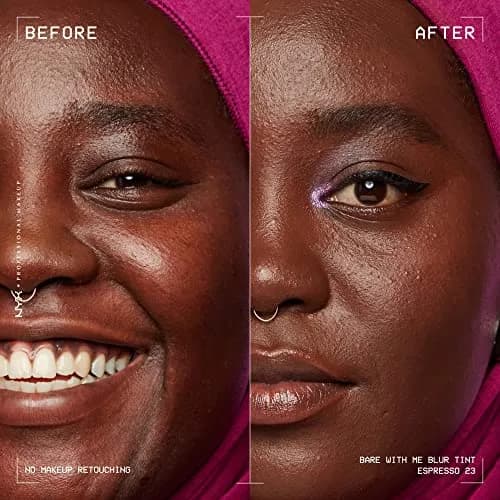 NYX PROFESSIONAL MAKEUP Bare With Me Blur Skin Tint Foundation Make Up with Matcha, Glycerin & Niacinamide - Light Ivory thumbnail 3