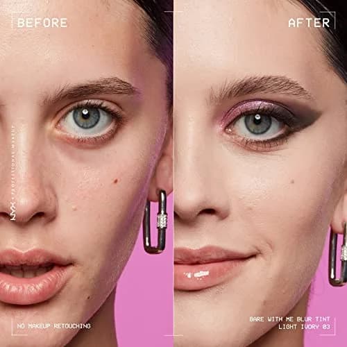NYX PROFESSIONAL MAKEUP Bare With Me Blur Tint Foundation Light Ivory 30ml (1.01 Fl Oz) | Matte Blurred Finish thumbnail 3