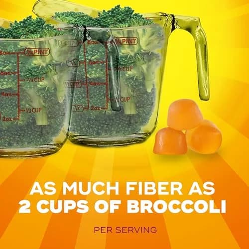 Metamucil Fiber Gummies for Adults, No Sugar Added Orange Flavor, 5g Prebiotic Plant Based Fiber Supplement Blend, 120 Count thumbnail 2