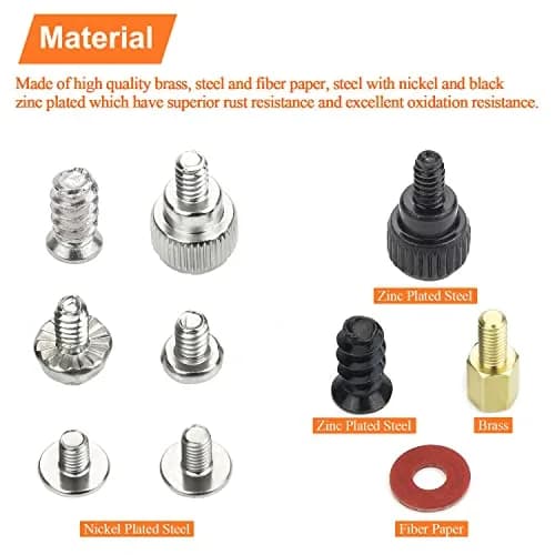 HELIFOUNER M3x6+6mm Brass Hex Standoffs Screws | Durable, Easy Install, 50 pcs thumbnail 3