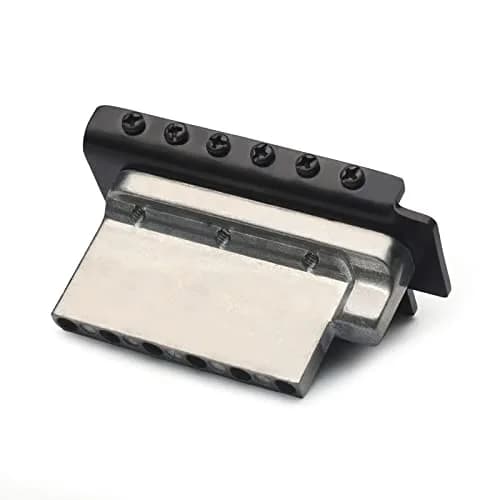 SAPHUE Black Stratocaster Tremolo Bridge Set 52.5mm (2-1/16 inch) | Fits Fender Strat Squier Electric Guitar thumbnail 5