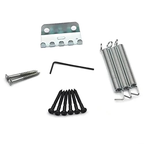 SAPHUE Black Stratocaster Tremolo Bridge Set 52.5mm (2-1/16 inch) | Fits Fender Strat Squier Electric Guitar thumbnail 7