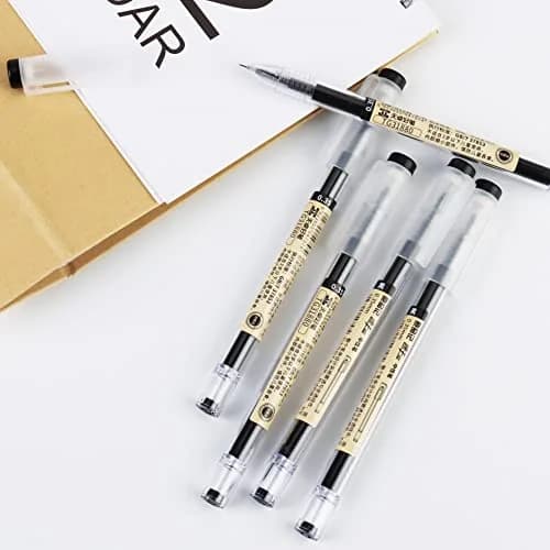 PurpleWillow Japanese Extra Fine Black Gel Pens 0.35mm (12-Pack) | Smooth Writing for Students & Professionals thumbnail 6