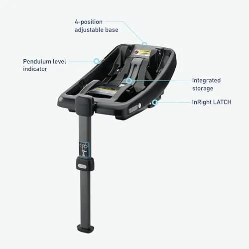 Graco SnugRide SnugLock Infant Car Seat Base ft. Load Leg Technology, Black | Rear-Facing Safety & Load Leg Stability thumbnail 5