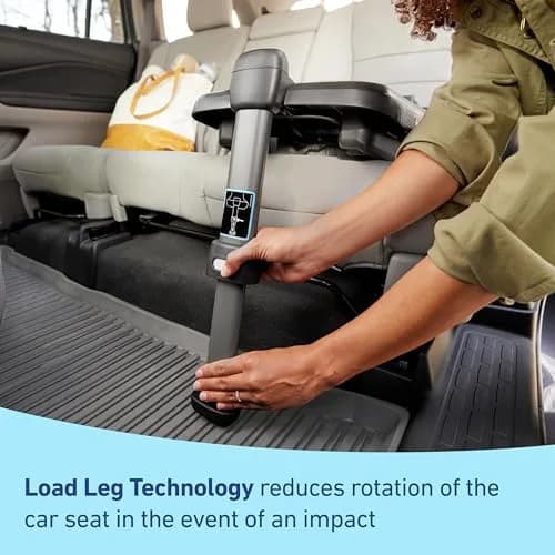 Graco SnugRide SnugLock Infant Car Seat Base ft. Load Leg Technology, Black | Rear-Facing Safety & Load Leg Stability thumbnail 2