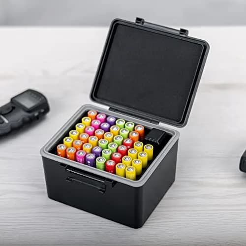 JJC AAA Battery Hard Case with Tester for 44 AAA Batteries | Organizes & Protects thumbnail 8