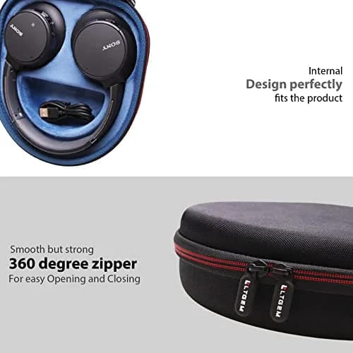 L LTGEM Case for Sony WH-CH720N/WH-CH520 Noise Canceling Wireless Headphones Blue | Hard Travel Carrying Case thumbnail 8