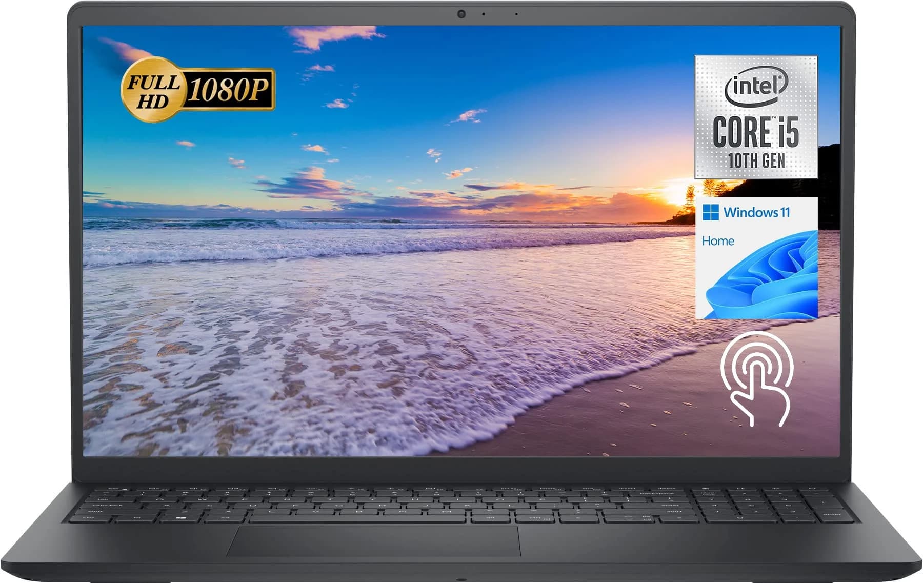 Dell Inspiron 15 3511 Laptop 15.6" FHD Touchscreen Intel Core i5-1035G1 12GB RAM 512GB SSD Windows 11 Black — Black