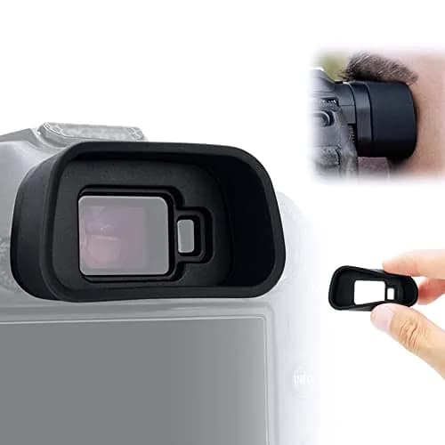 JJC Silicone Eyecup Viewfinder for Canon EOS R7 Camera with Extended Design | Dust & Light Blocker thumbnail 1