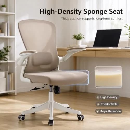 SICHY AGE High Back Mesh Office Chair with Adjustable Lumbar Support & Flip-Up Armrests, 23 in x 29 in x 45 in | Ergonomic Comfort thumbnail 4