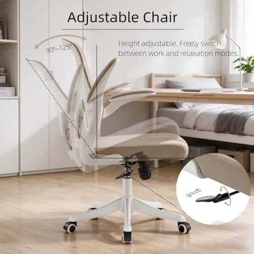 SICHY AGE High Back Mesh Office Chair with Adjustable Lumbar Support & Flip-Up Armrests, 23 in x 29 in x 45 in | Ergonomic Comfort thumbnail 5