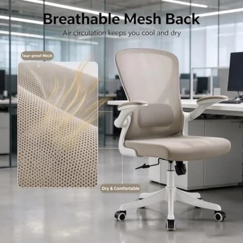 SICHY AGE High Back Mesh Office Chair with Adjustable Lumbar Support & Flip-Up Armrests, 23 in x 29 in x 45 in | Ergonomic Comfort thumbnail 6