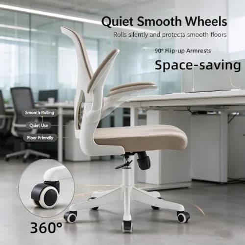 SICHY AGE High Back Mesh Office Chair with Adjustable Lumbar Support & Flip-Up Armrests, 23 in x 29 in x 45 in | Ergonomic Comfort thumbnail 8