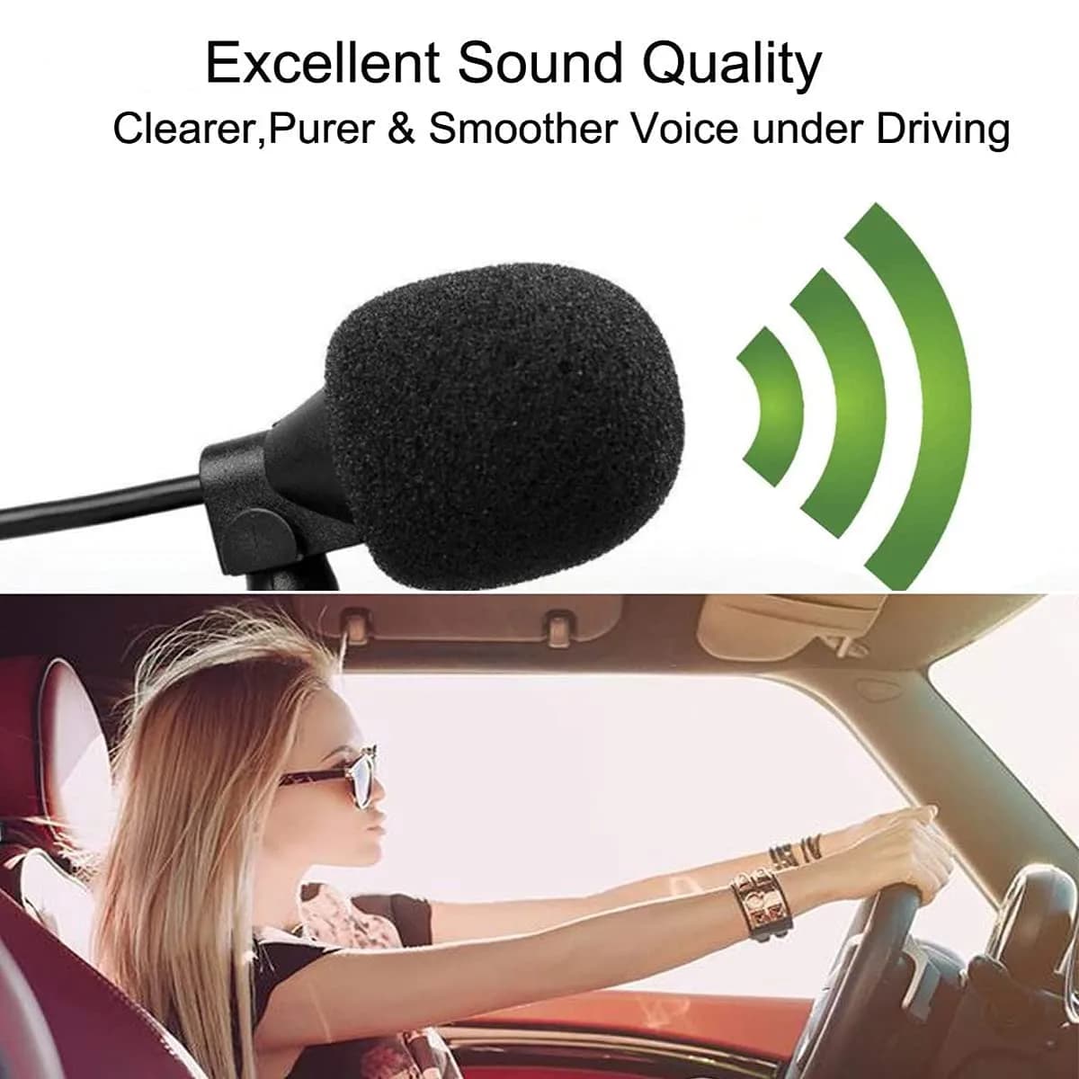 MICMXMO 3.5mm Car Microphone with 3m Cable | Omni-Directional for Clear Hands-Free Calls - view 5