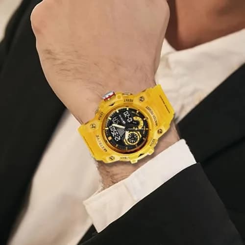 Gosasa Men's Multi-Function Military Sports Watch 50mm (1.96") | Dual Time Analog-Digital LED thumbnail 4