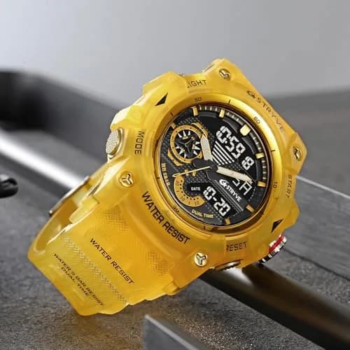 Gosasa Men's Multi-Function Military Sports Watch 50mm (1.96") | Dual Time Analog-Digital LED thumbnail 2