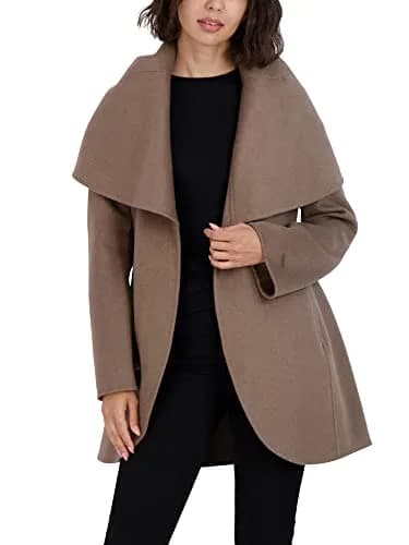 TAHARI Women's Marilyn Wool Blend Peacoat Large | Feminine, Lightweight & Versatile thumbnail 4