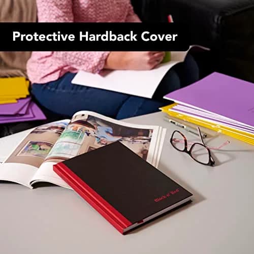 Black n' Red Notebooks Business Journals 2 Pack 8-1/4" x 5-7/8" | Premium Ruled Hardcover (70-120 chars) thumbnail 3