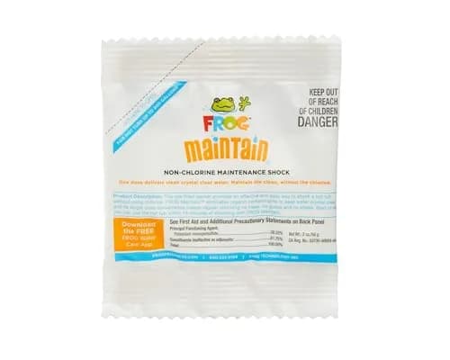 FROG Maintain Non-Chlorine Hot Tub Shock 1 Pack | Crystal Clear Water, Hassle-Free (70-120 chars) thumbnail 1
