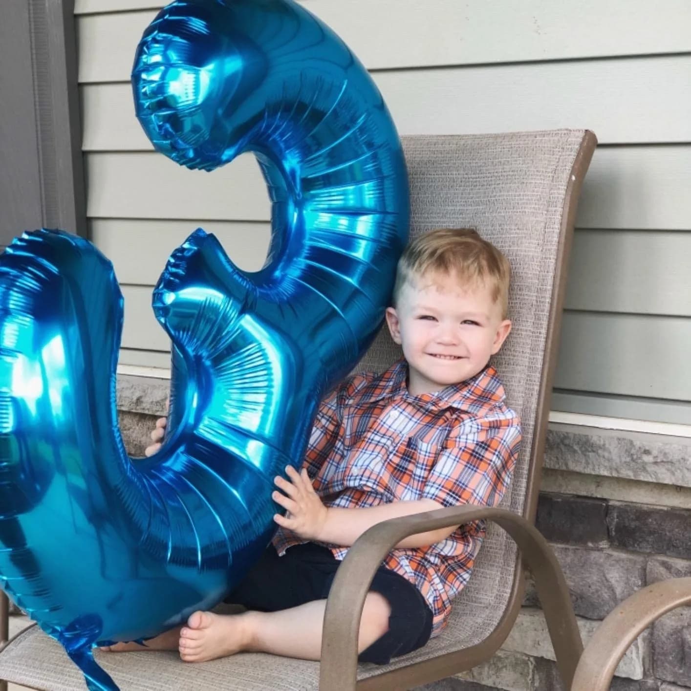 Lingqiang Blue Number 2 Foil Balloon 40 Inch | Reusable Mylar Party Decoration - view 8
