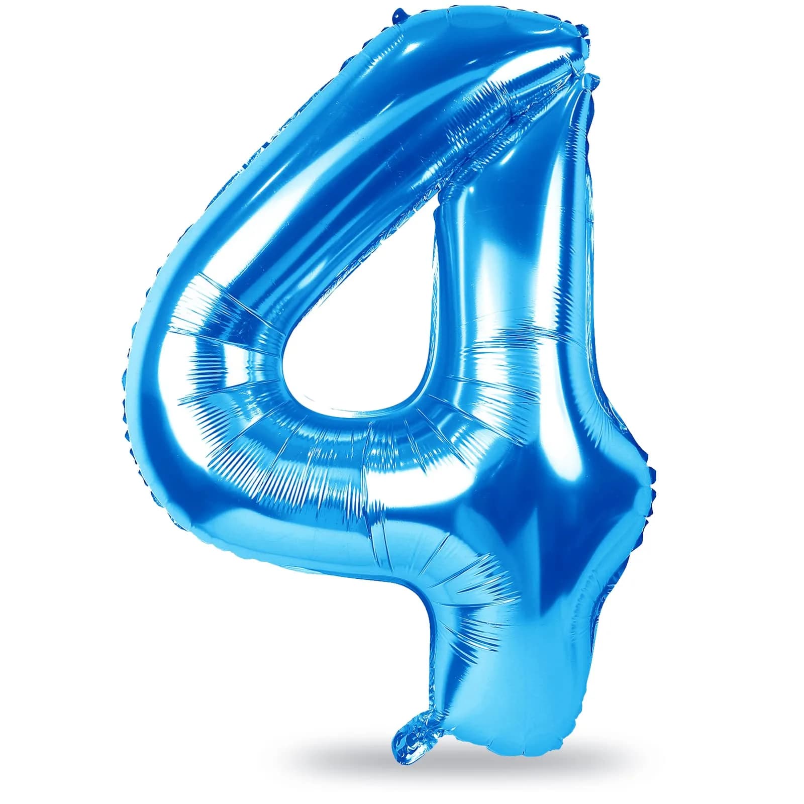 Lingqiang Blue Number 4 Foil Balloon 40 Inch | Reusable Party Decoration - main product image