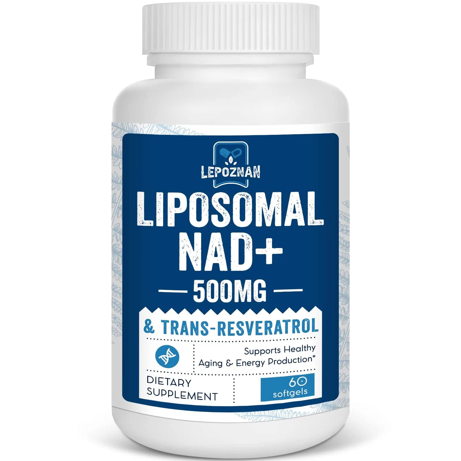 Lepoznan Liposomal NAD+ 500 mg + Trans-Resveratrol 300 mg | Superior Absorption Cellular Support — Kanna