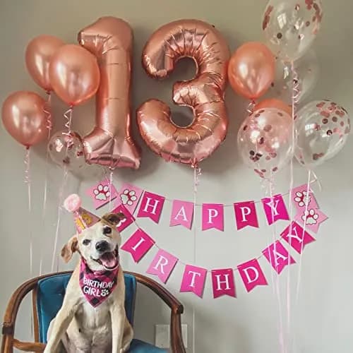 Lingqiang Rose Gold Number 3 Balloon | 40 Inch Large Foil Helium Balloon for Girls & Women Birthday Party Decorations thumbnail 3