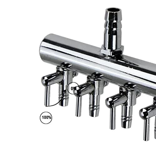 AQUANEAT Aquarium Control Valve, Fish Tank Air Valve, 4-Way Splitter | Adjustable Air Flow for Aquarium Pumps thumbnail 4