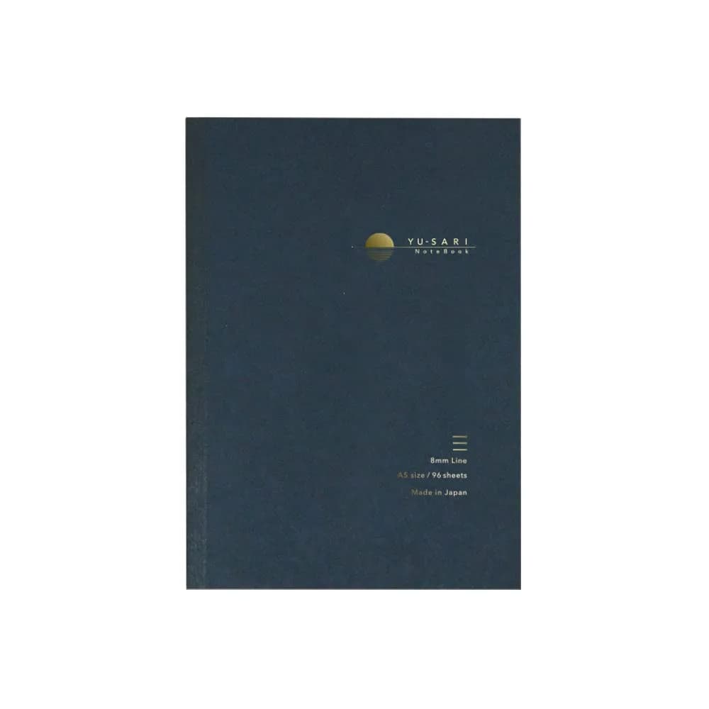 Nakabayashi NYN-A501-NU/COC Notebook for Fountain Pens, A5, 96 Sheets | Fast-Drying Yu-Sari Paper — General U-ruled