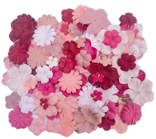 RATREE 888 Mulberry Paper Flowers 100 PCS | Handmade Wedding Embellishments thumbnail 5