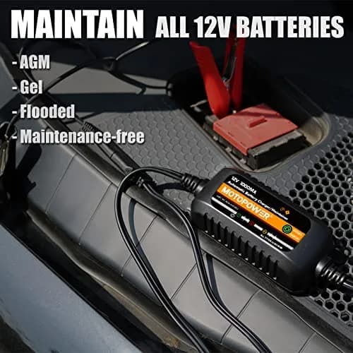 MOTOPOWER MP00205B 12V 1A Automatic Battery Charger & Maintainer | 12V 1A thumbnail 6