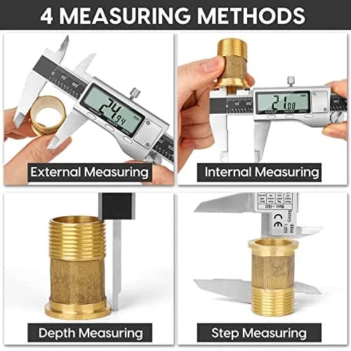 Jiavarry Digital Caliper 6 Inch Stainless Steel LCD Screen | Accurate Measurement for DIY & Household thumbnail 4