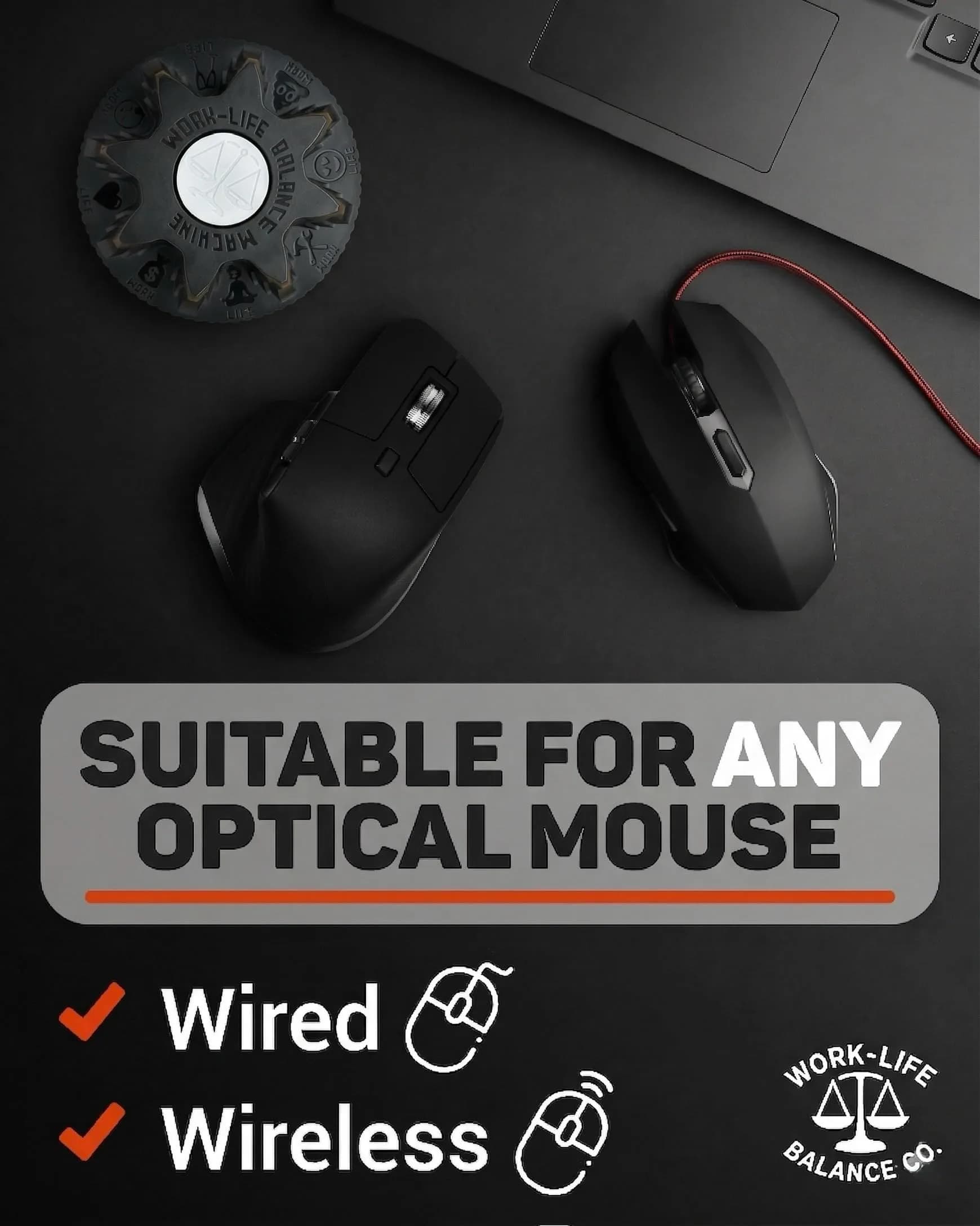 Work-Life Balance Corporation Mechanical Mouse Jiggler, Cordless & Undetectable | Keeps Computer Active - view 5