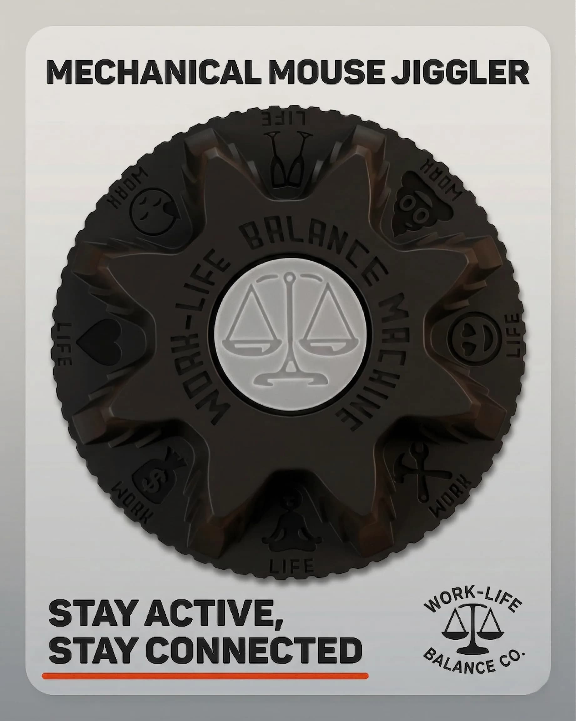 Work-Life Balance Corporation Mechanical Mouse Jiggler, Cordless & Undetectable | Keeps Computer Active - view 2