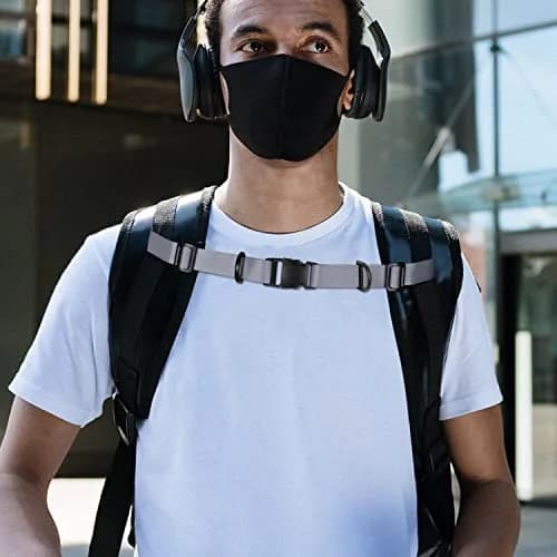 Wisdompro Heavy Duty Backpack Chest Strap, Gray | Adjustable Webbing for Outdoor Activities thumbnail 7