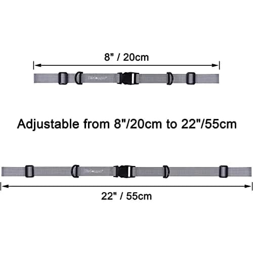 Wisdompro Heavy Duty Backpack Chest Strap, Gray | Adjustable Webbing for Outdoor Activities thumbnail 3