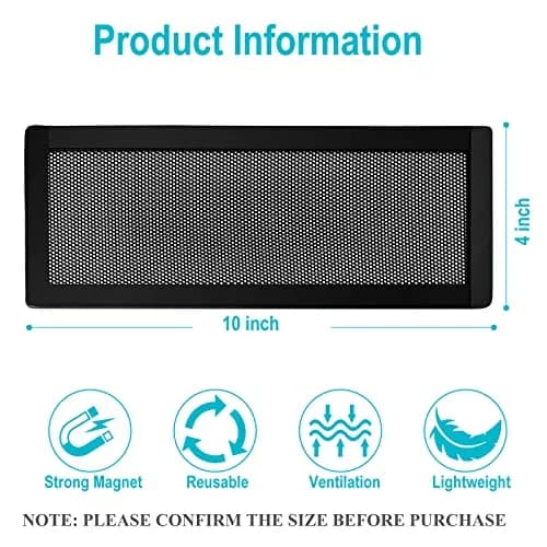 Semola Magnetic Floor Register Vent Covers, 4 x 10 Inch | Strong Magnet Mesh for Wall, Ceiling, Floor thumbnail 2