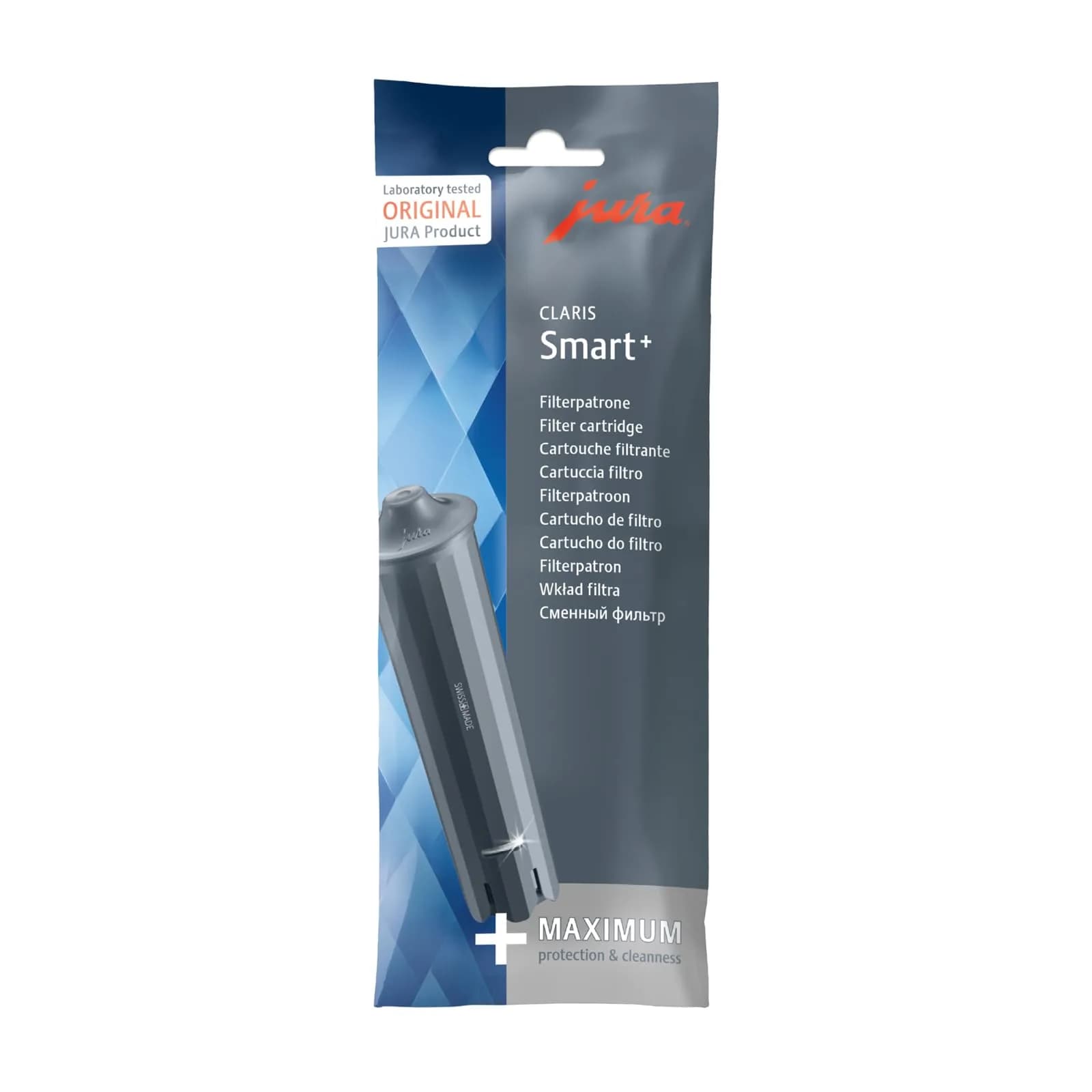 Jura Claris Smart+ Water Filter Cartridge 24232 | Supports Hygiene & Limescale Reduction - main product image