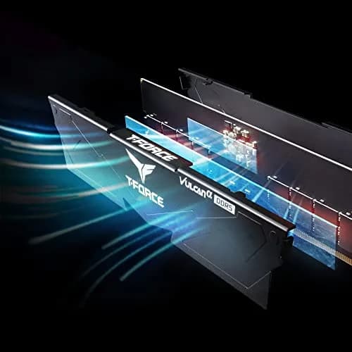 TEAMGROUP T-Force Vulcan Alpha DDR5 RAM 32GB (2x16GB) 5600MHz CL40 Desktop Memory Module | AMD Optimized thumbnail 4