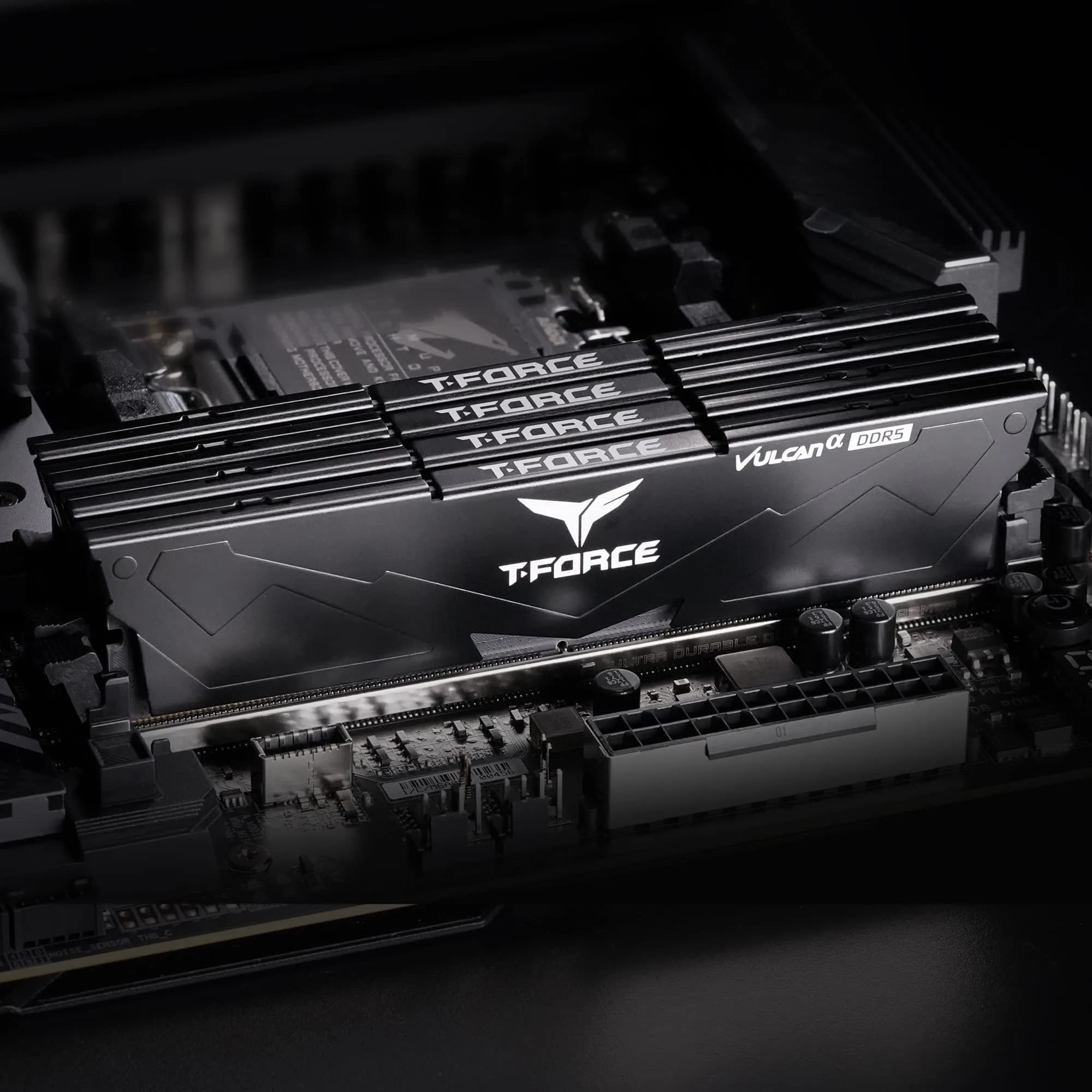 TEAMGROUP T-Force Vulcan Alpha DDR5 RAM 32GB (2x16GB) 5600MHz CL40 Desktop Memory Module | AMD Optimized - view 2
