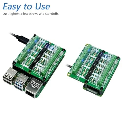Freenove Breakout Board for Raspberry Pi 5 4B 3B+ Zero 2 W HAT | GPIO Status LEDs & Terminal Block thumbnail 2