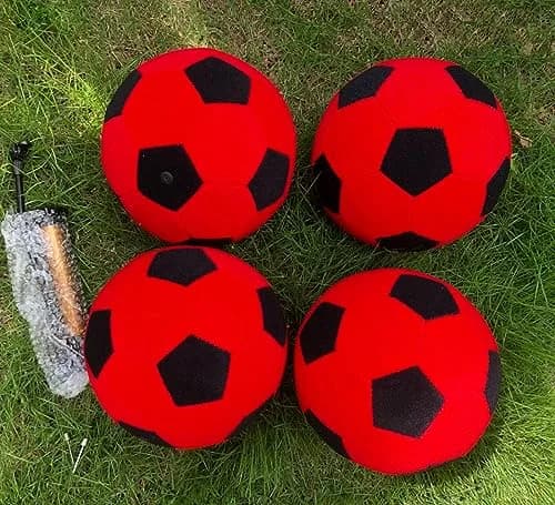 Vinfgoes 4 PCS 8'' Inflatable Sticky Soccer Ball | Outdoor Soccer Dart Board Accessory thumbnail 1