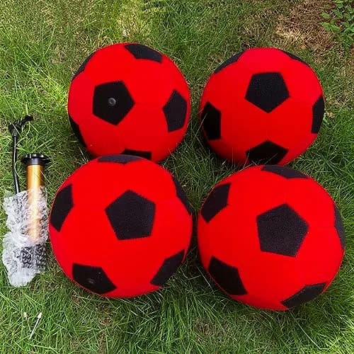 Vinfgoes 4 PCS 8'' Inflatable Sticky Soccer Ball | Outdoor Soccer Dart Board Accessory thumbnail 4