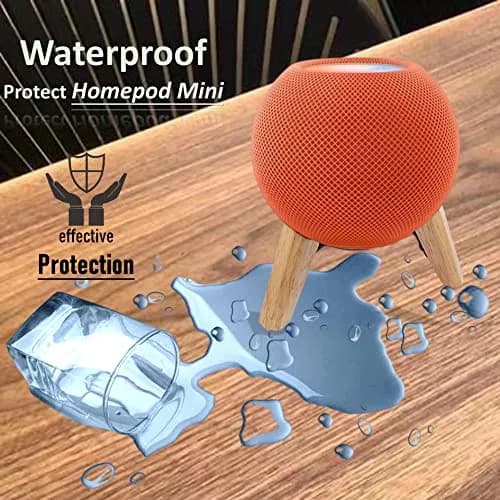 Counlisha Real Wood Stand for Homepod mini | Stylish Desktop Bracket in White Oak thumbnail 3