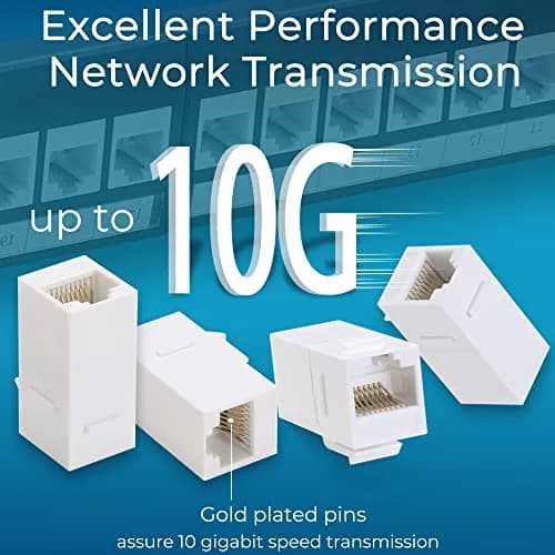 Rapink 24-Port Cat6 Patch Panel with 10Gbps Keystone Couplers | Toolless Termination for Cat6, Cat5e, Cat5 Cabling thumbnail 4