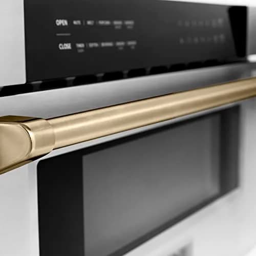 ZLINE Autograph Edition 30" 1.2 cu. ft. Built-In Microwave Drawer in Stainless Steel with Gold Accents | Space-Saving, Elegant Design thumbnail 8