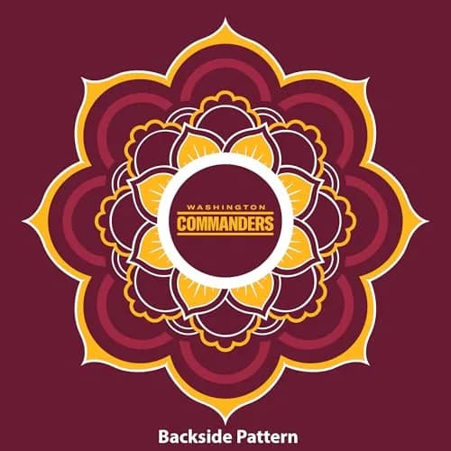Littlearth NFL Washington Commanders Caftan Flower | Versatile Team Spirit Wear thumbnail 3
